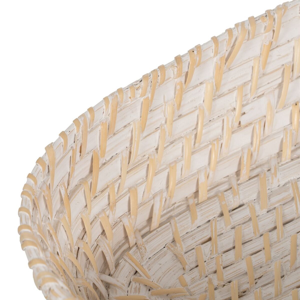 Tarjotin Valkoinen Bambu Rottinki 44 x 17 x 7 cm (2 osaa)